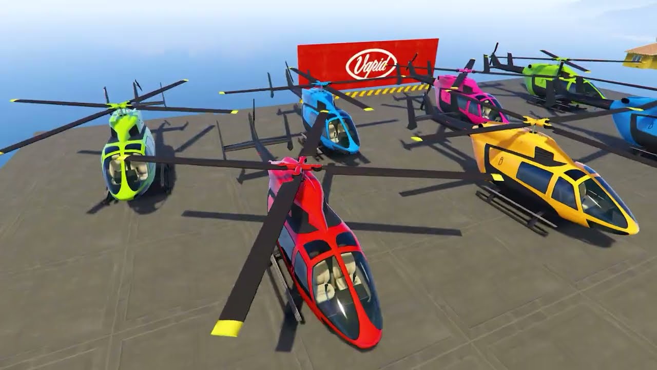 سبايدر مان على دراجة نارية - Superheroes on a motorcycle ride on the Spider Shark bridge Stunt GTA 5