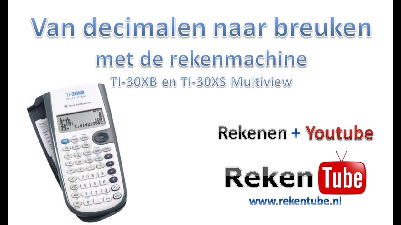 Van decimale getallen naar breuken op de rekenmachine