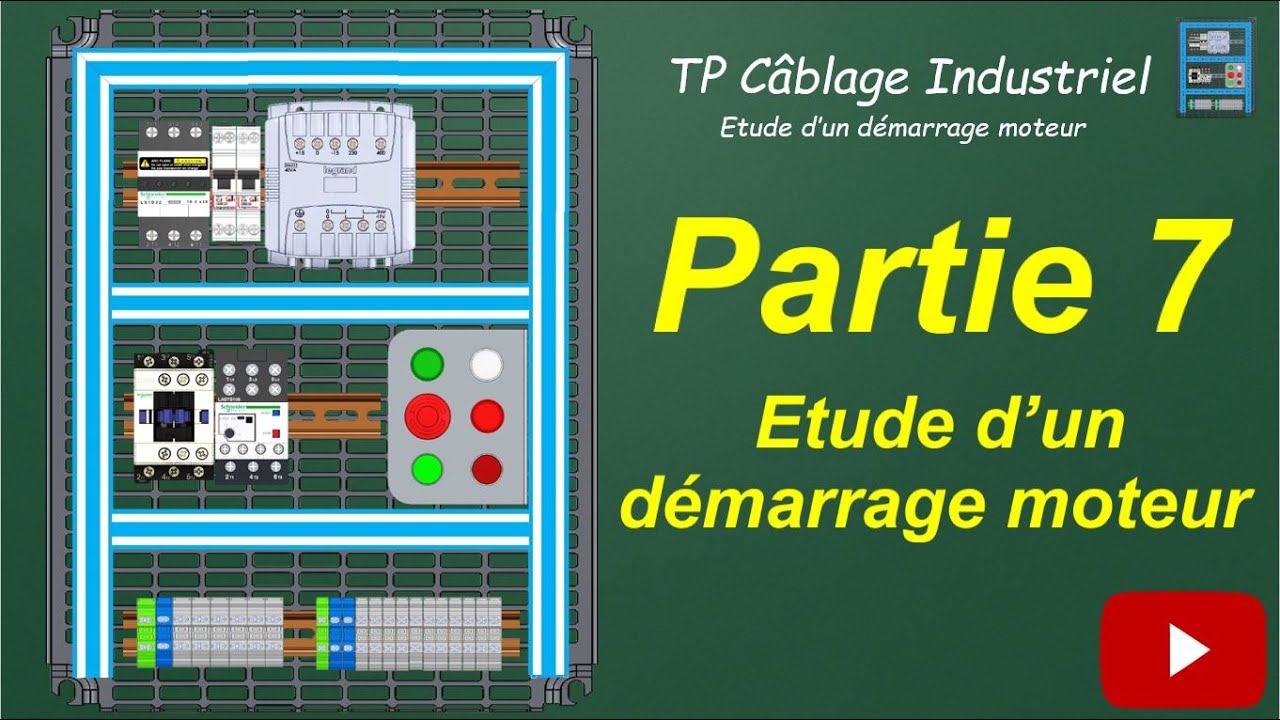 TP1 - Câblage - partie 7 - Etude d'un démarrage moteur