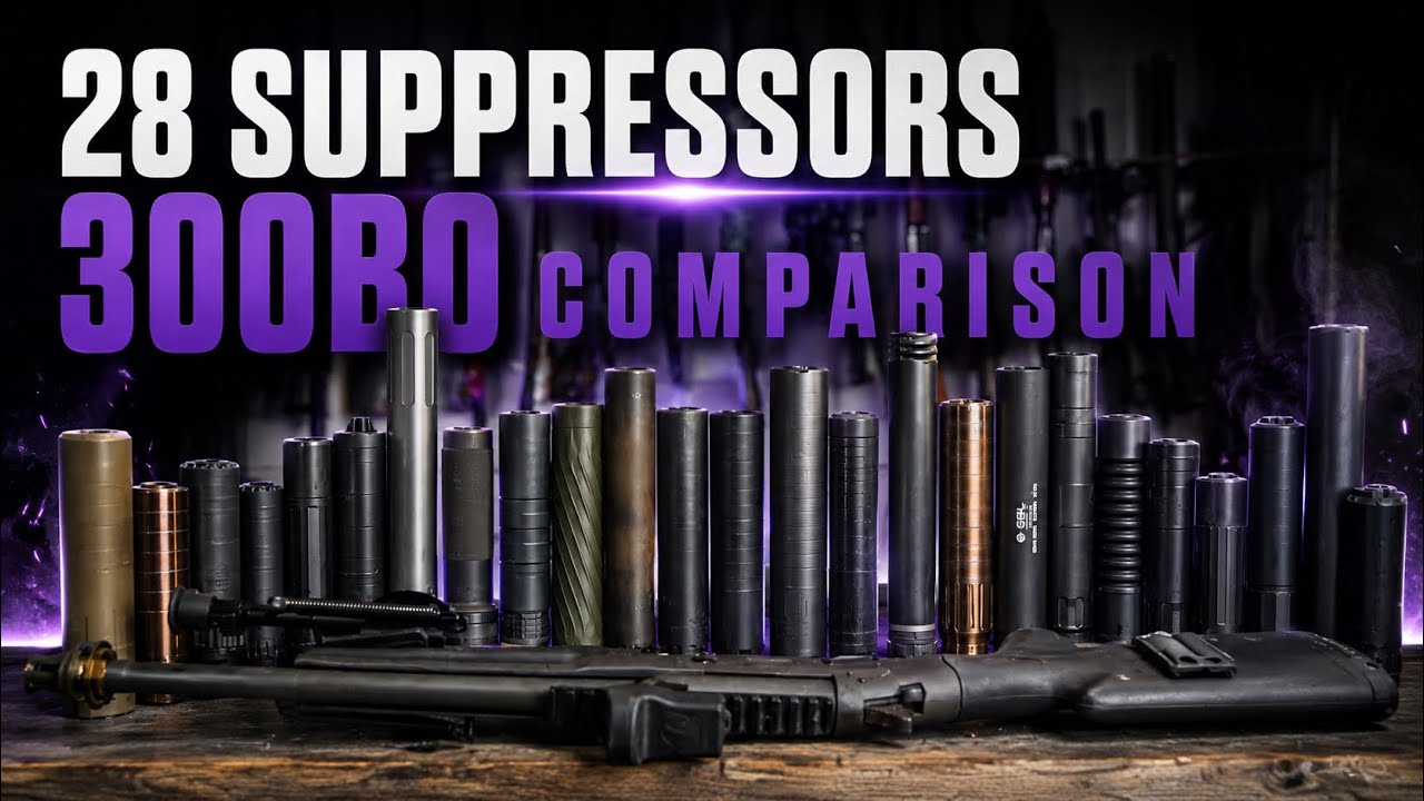 300 Blackout Suppressor Comparison - 28 cans