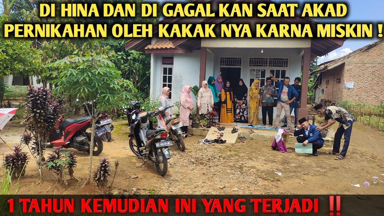 DIH1NA & DI GAGALKAN 4K4D NIKAHNYA OLEH KAKAK KANDUNG KARNA CALONYA MISKIN ! 1 TAHUN KEMUDIAN INI !