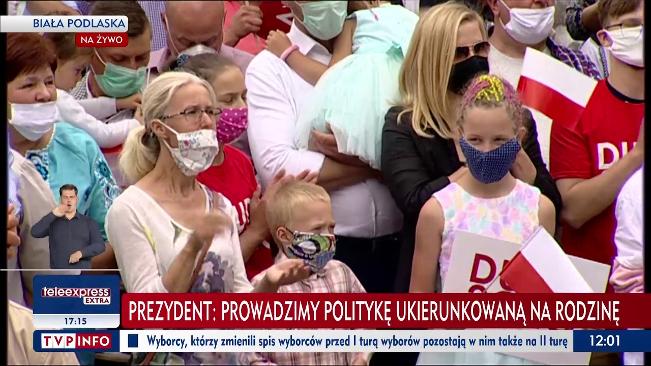 Spotkanie Prezydenta Andrzeja Dudy z mieszkańcami - Biała Podlaska - 8 lipca 2020 r.
