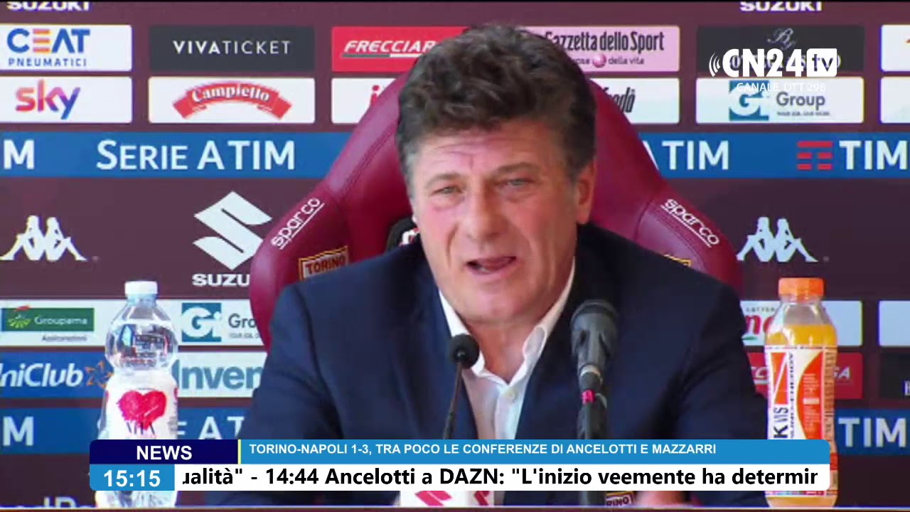 Torino-Napoli 1-3, conferenza stampa post-partita Walter Mazzarri