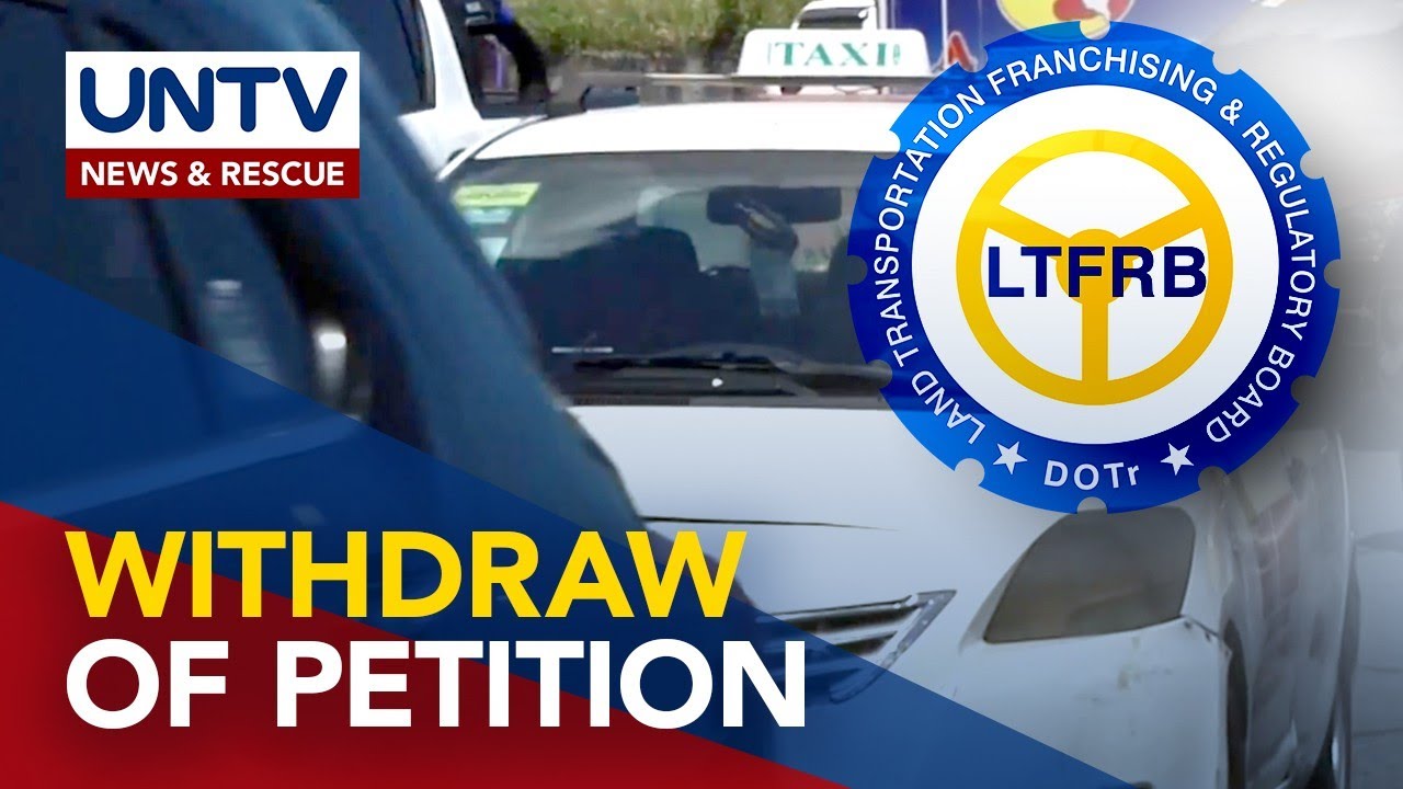 Transport groups withdraw petition for fare hike &mdash; LTFRB