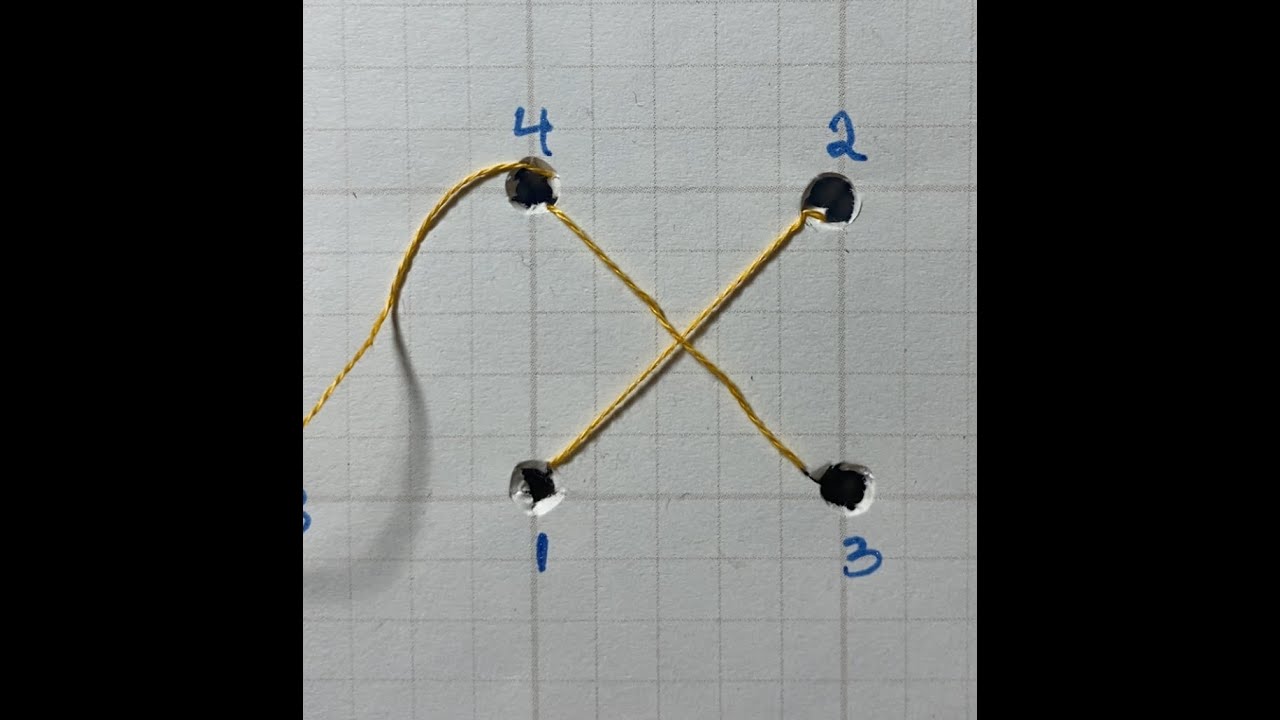 Cross stitch loop start with a single or any odd number of thread - extra secured