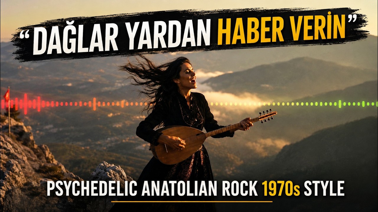 ''Dağlar Yardan Haber Verin'' 😢 | Gurbet Hasreti Türküsü - Psychedelic Anatolian Rock 1970s Style
