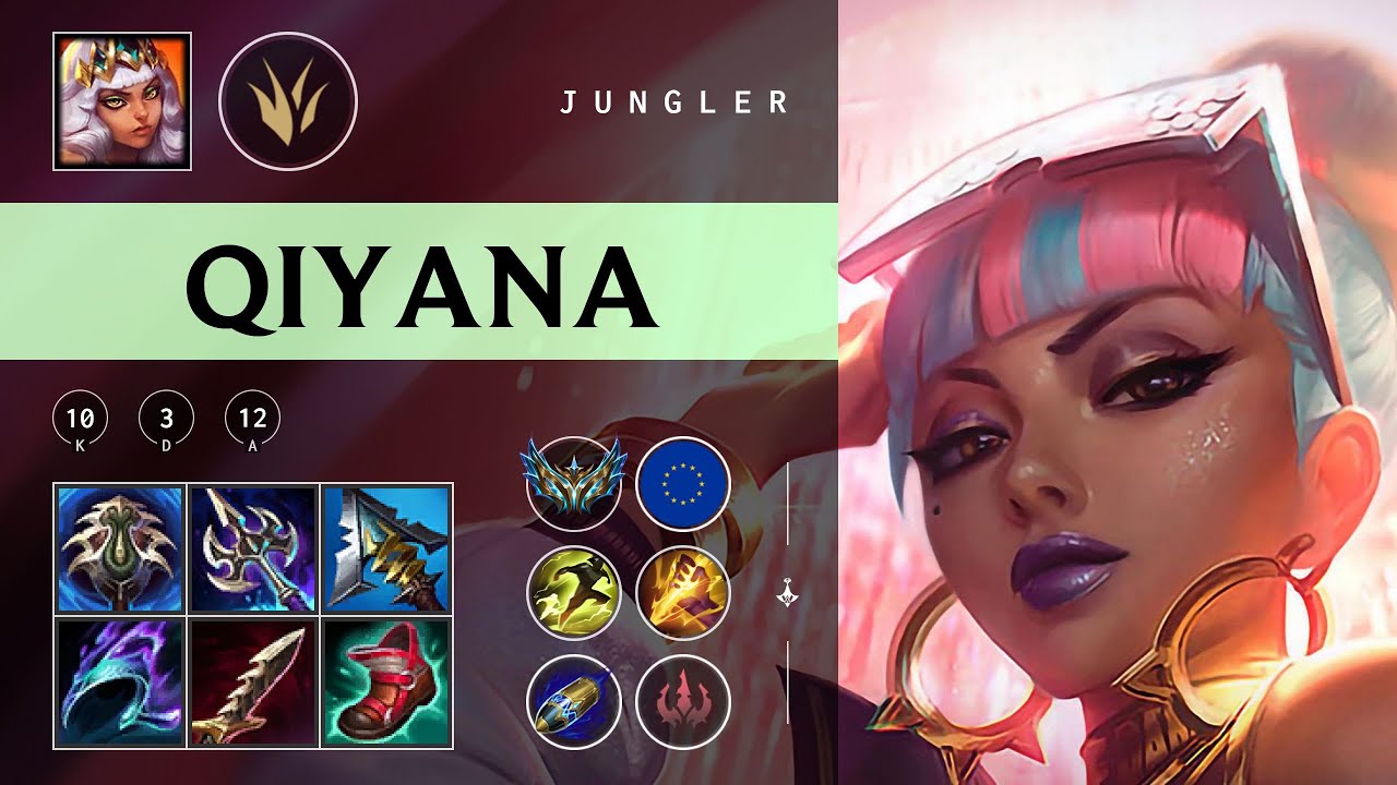 Qiyana Jungle vs Aatrox - EUW Challenger Patch 25.24