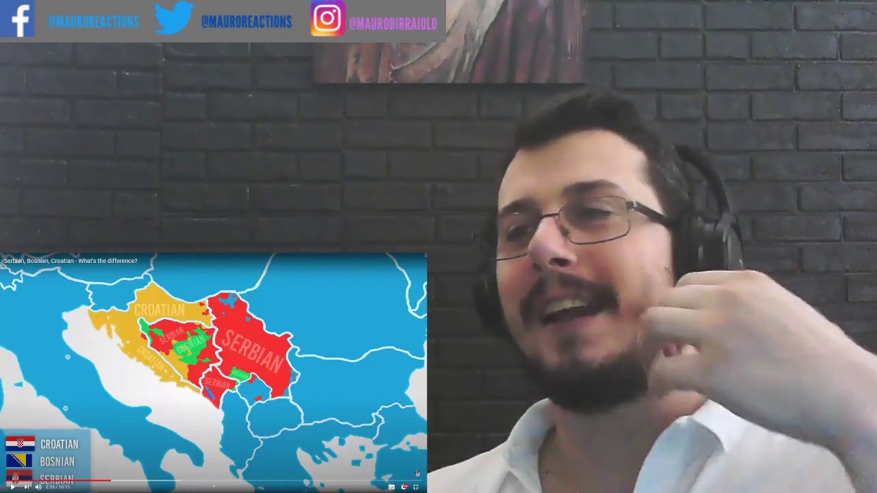 Italian guy reacting to Serbian, Bosnian, Croatian   What's the difference? REACTION