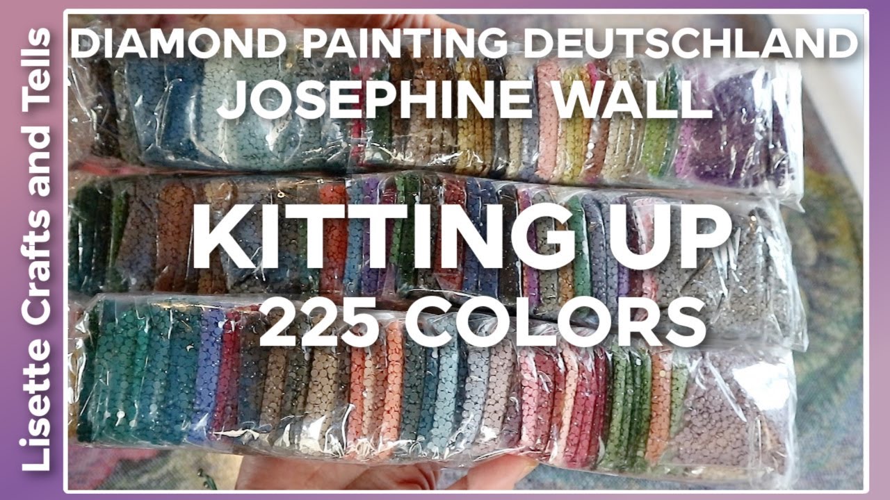 Собираю 225 цветов (!!) Жозефина Уолл из Diamond Painting Deutschland — это моя система