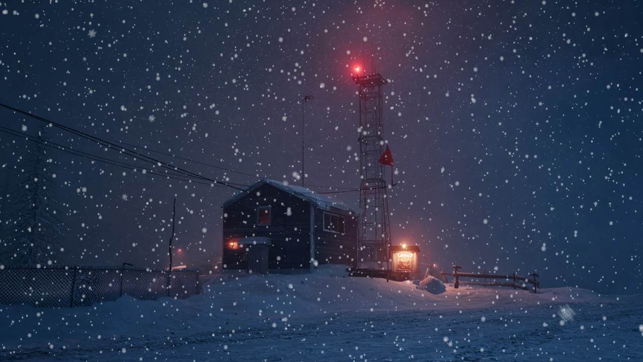 Relaxing Blizzard Wind Sounds at a Remote Snow Base | 3 Hours of Deep Sleep White Noise