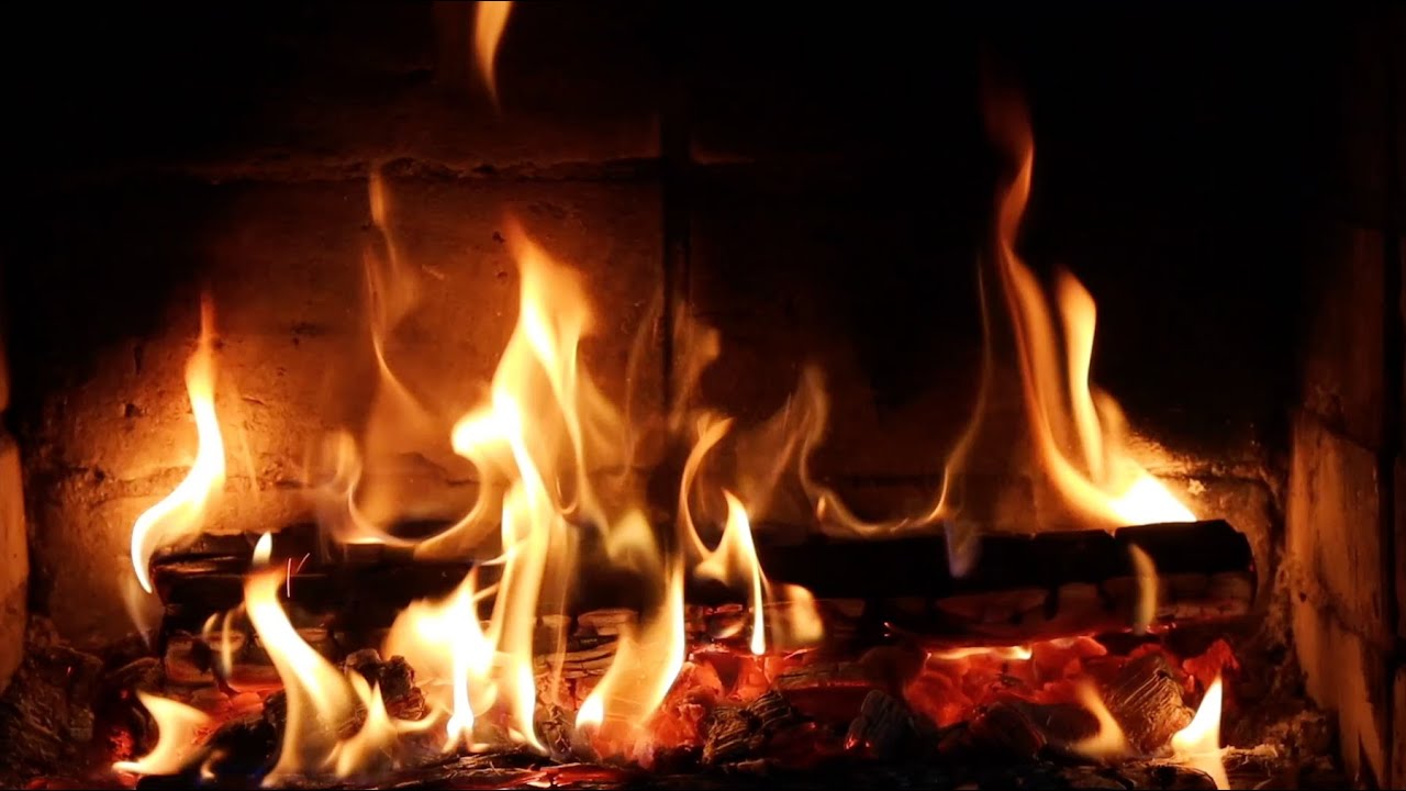 Cosy Fireplace & Jazz 🔥 Perfect Winter Ambiance 🔥 TV Screen Background 🔥 The Beautiful Garden