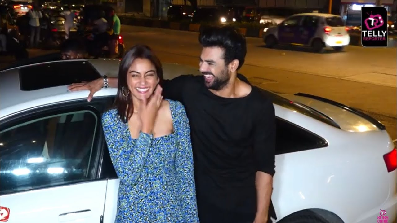 KKK 11 Contestants Vishal Aditya Singh & Sana Makbul Fun Paptalk- Snapped At Dinner Date