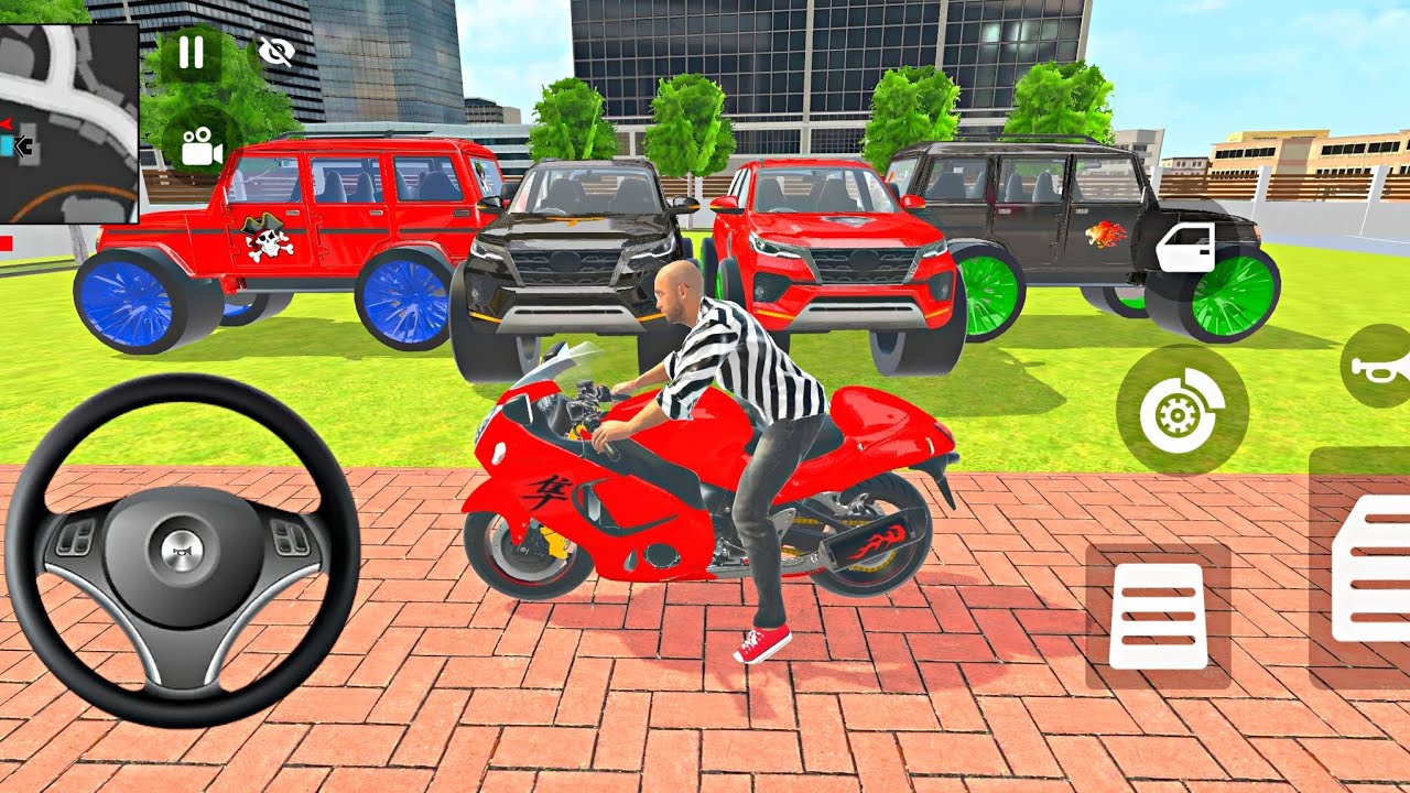 Car bike game*Franklin ordered an Indian police car and Fortuner or Bolero in the game 🎮 bike 🚳 🚨