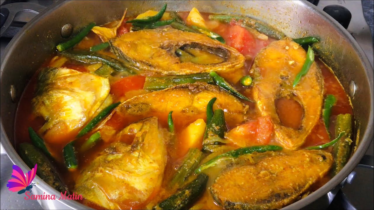 গ্রাম-বাংলার স্বাদে ঢেঁড়স দিয়ে ইলিশ মাছের ঝোল ॥  Dherosh Diye Ilish Macher Jhol ॥ Ilish Macher Jhol