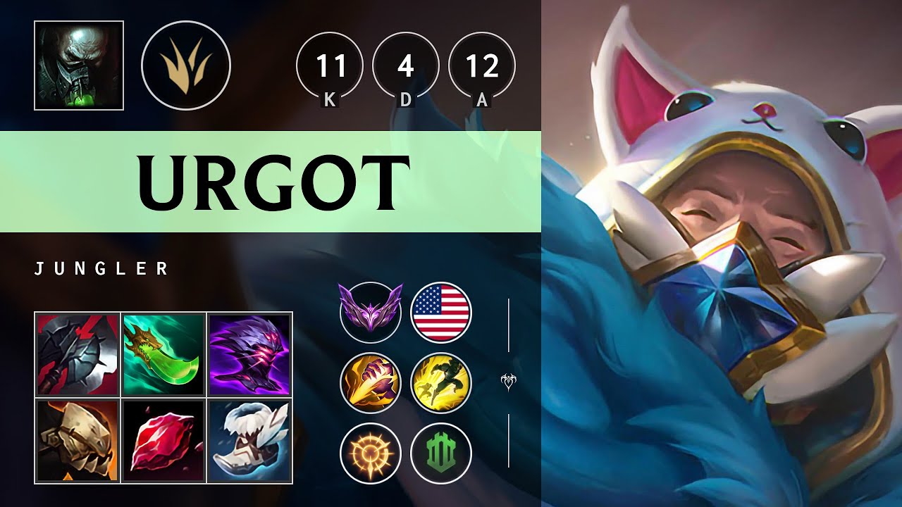 Urgot Jungle vs Lee Sin: Unstoppable - NA Master Patch 14.23