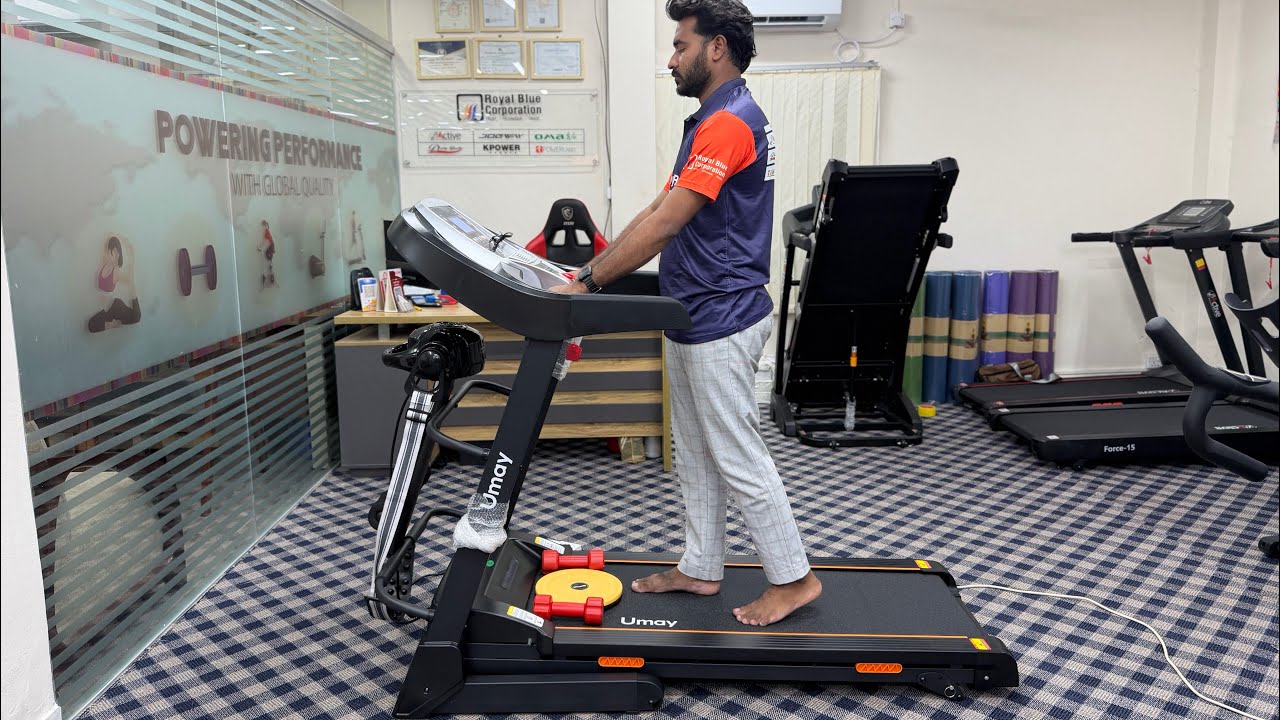 UMAY T900MM Treadmill | মাল্টিফাংশনাল ট্রেডমিল। সাথে বডি ম‍্যাসাজার / সিটআপ / ডাম্বেল সেট / টুইস্টার