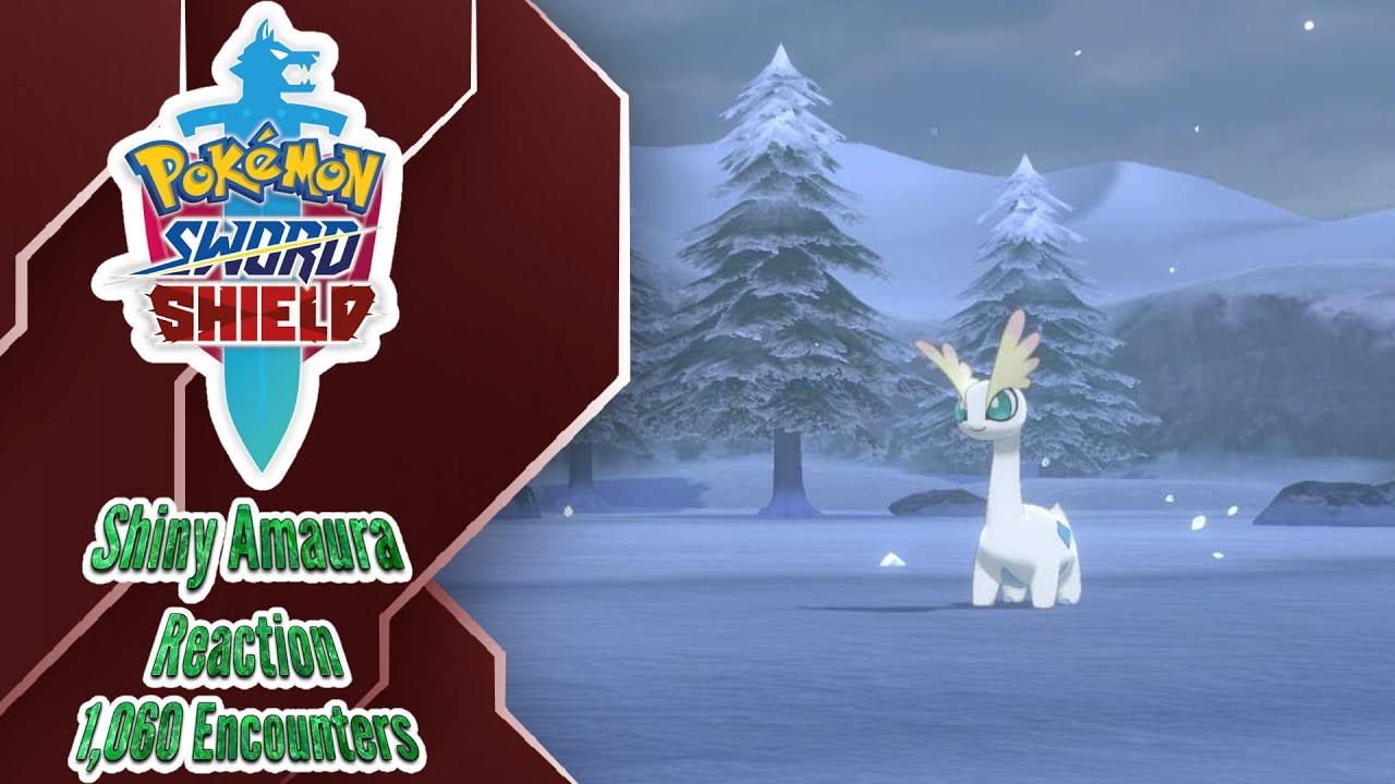 Shiny Amaura + Evolution! Pokemon Sword & Shield!