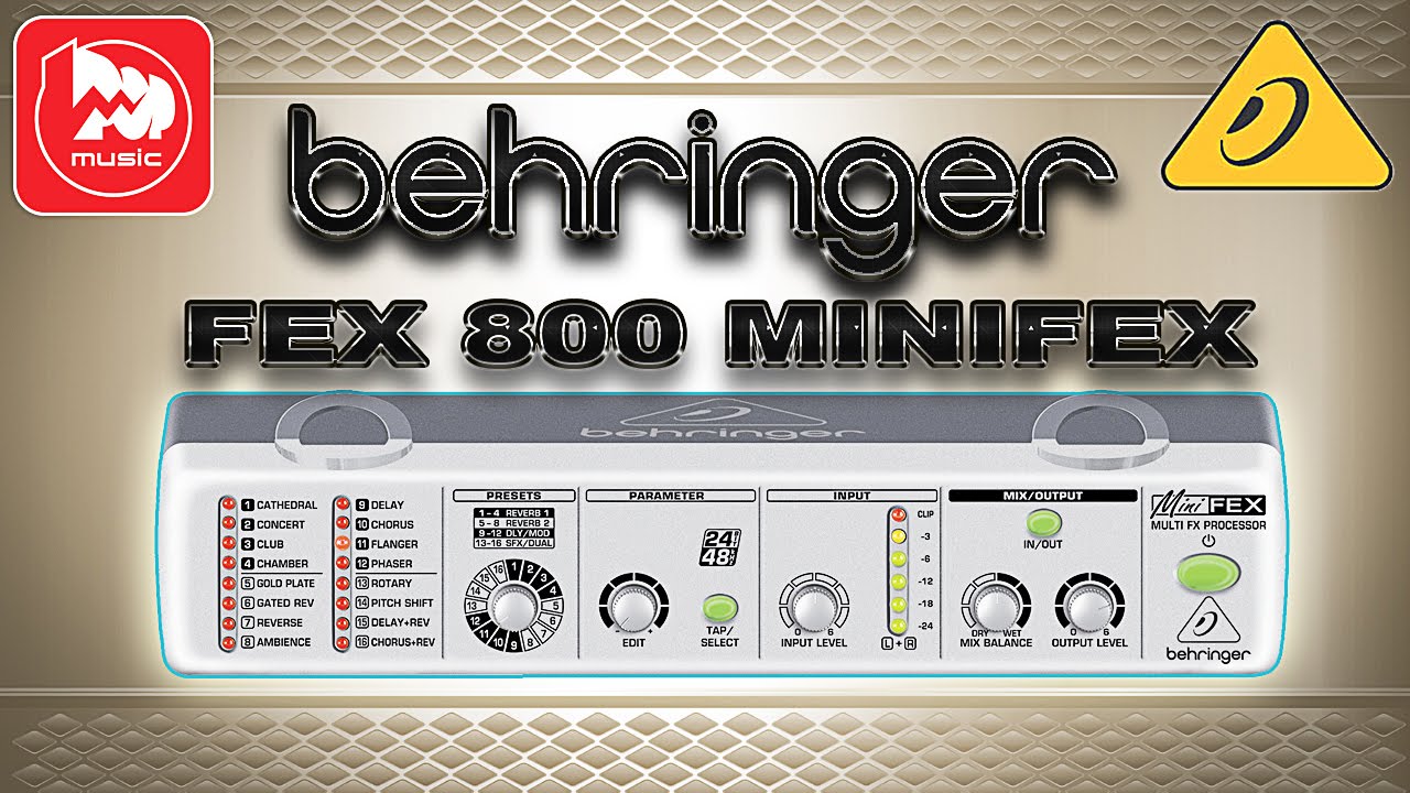 BEHRINGER FEX 800 MINIFEX  Компактный процессор эффектов