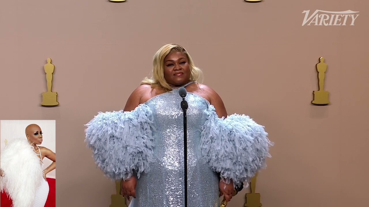 DAVINE JOY RANDOLPH OSCARS MEDIA ROOM INTERVIEW WITH TANISHA LAVERNE GRANT! 