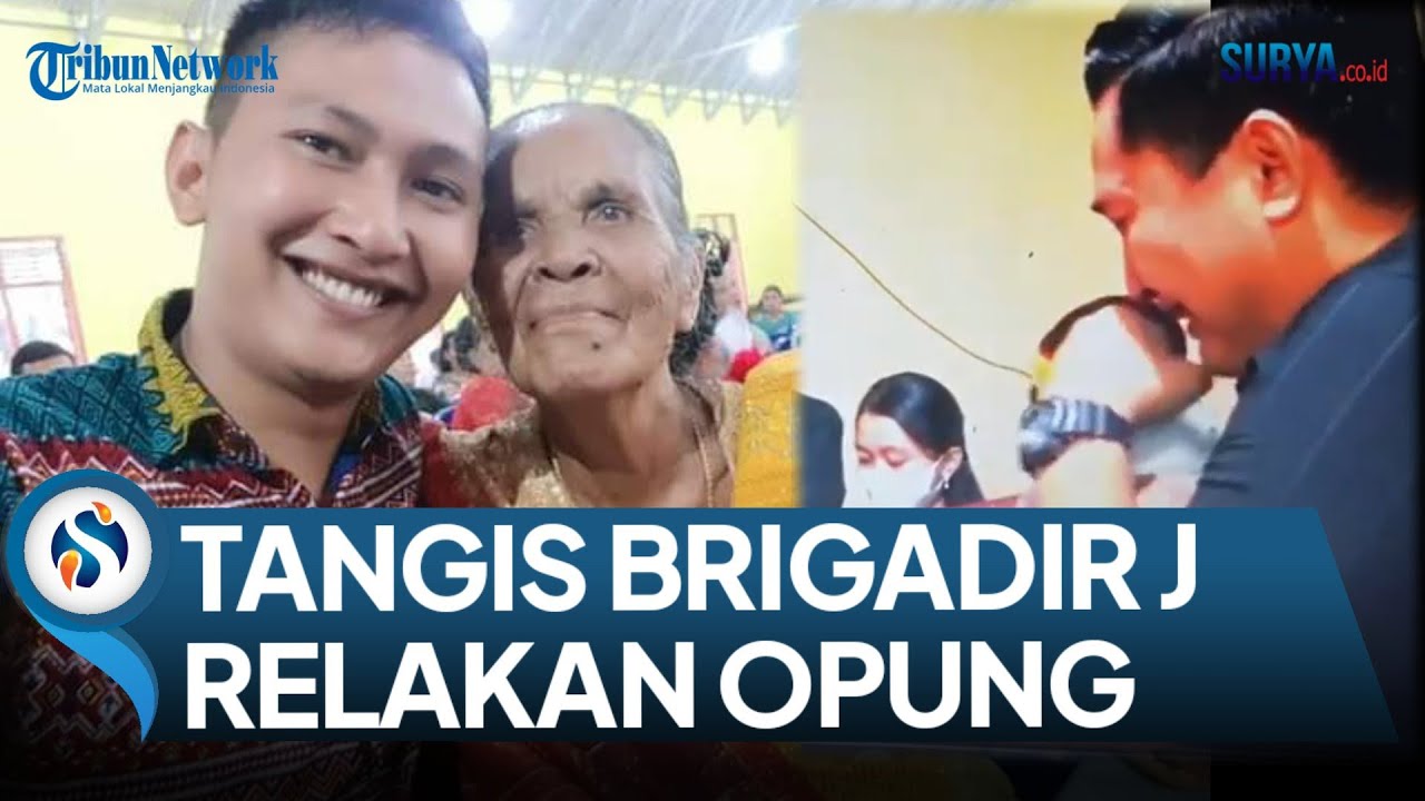 KENANGAN VIDEO BRIGADIR J SAAT BERI SAMBUTAN OPUNG YANG MENINGGAL, TAK KUASA BICARA HANYA AIR MATA !