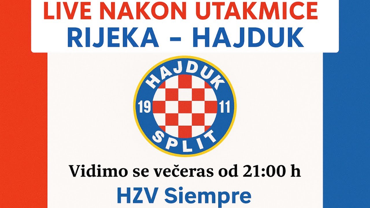 LIVE NAKON UTAKMICE RIJEKA - HAJDUK