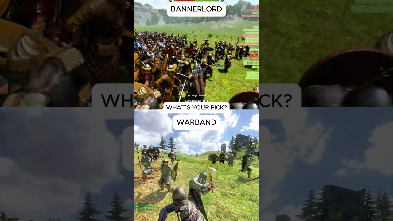 Mount and Blade Warband VS Bannerlord combat comparison | Check the related video ⬆️