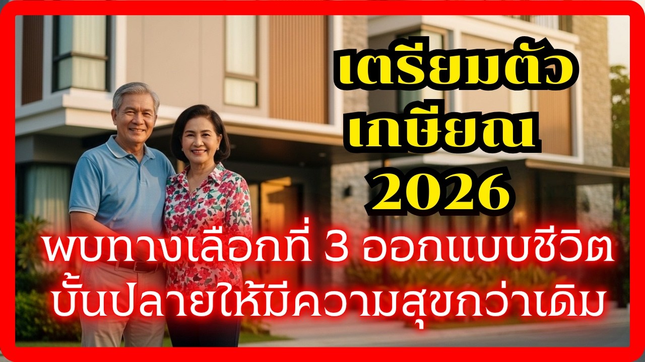 เตรียมตัวเกษียณ 2026: วิธีวางแผนชีวิตบั้นปลายแบบไม่ต้องพึ่งพาลูกหลานและไม่ต้องอยู่อย่างโดดเดี่ยว