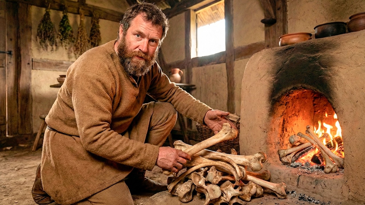 Why Medieval Peasants Burned BONES in -30°F Winters (Not Firewood)