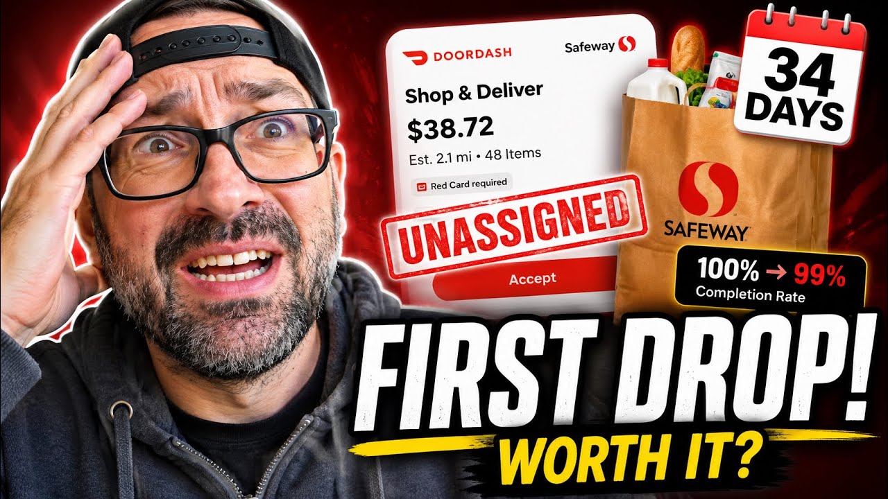 DoorDash Day 34: Dropped My First Order Still $21/hr 2025 Accepting Everything Per Offer Not By Time
