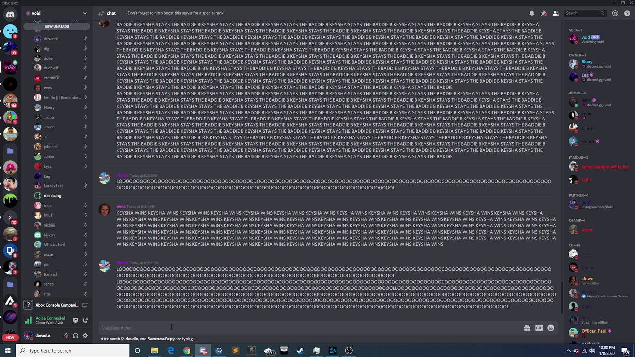 Keysha vs Jay - Discord packing Void