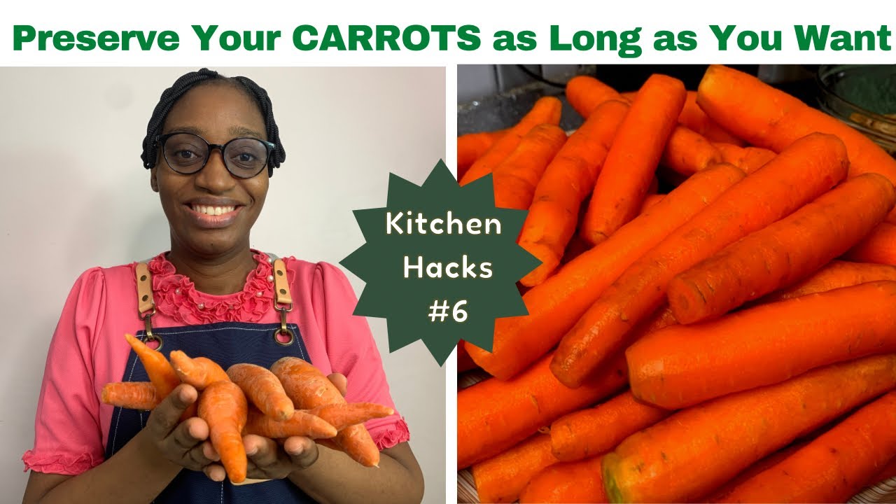 How to Preserve Carrots | Keep Your Carrots Fresh for a Long Time | Oluwatunseyi