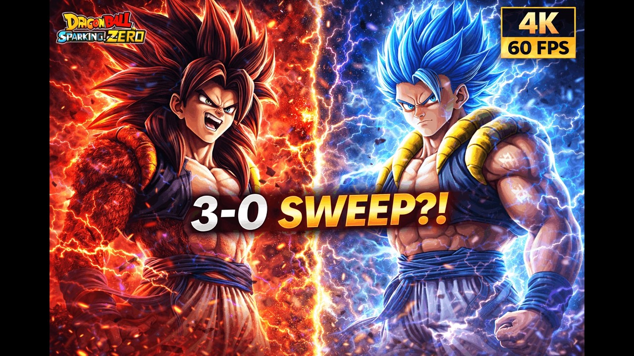 Insane !! SSJ4 Gogeta DESTROYS Broly Movie Gogeta?! 3-0 sweep!!