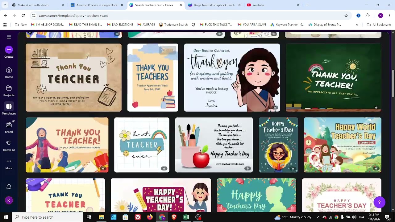 Как сделать открытку для учителя в Canva — полное руководство