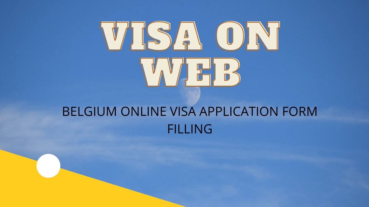 How to fill Belgium visa on web form. Belgium online visa application.