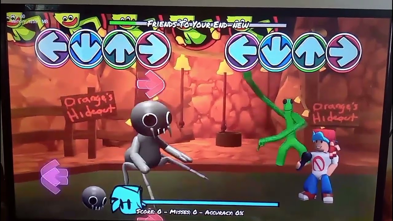 Rainbow friends but Gray Join in fnf 