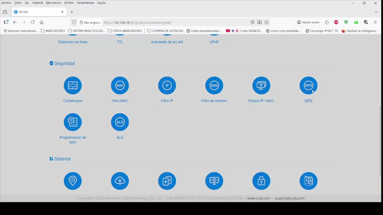 INSTALACIÓN Y CONFIGURACIÓN DE NODO CUDY M1500