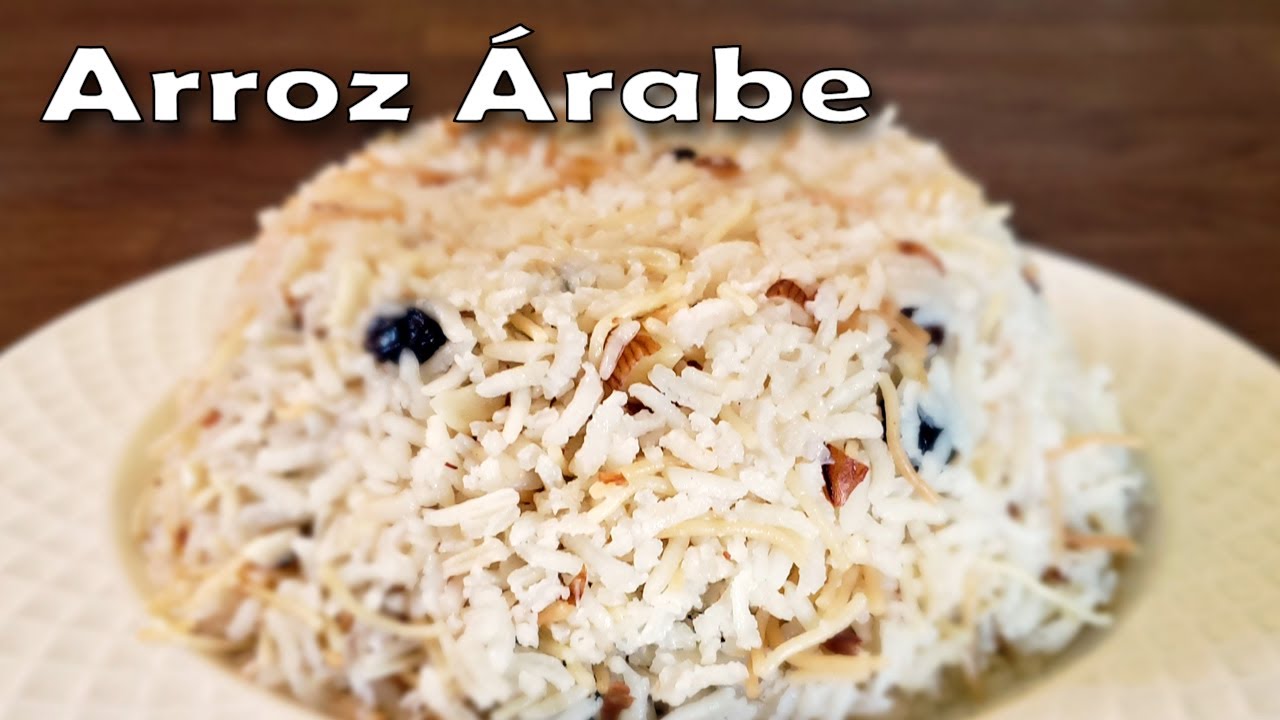 Receta de Como Hacer Arroz Árabe | Arroz Libanes con Fideos, Almendras y Pasas | Arroz Mediterráneo