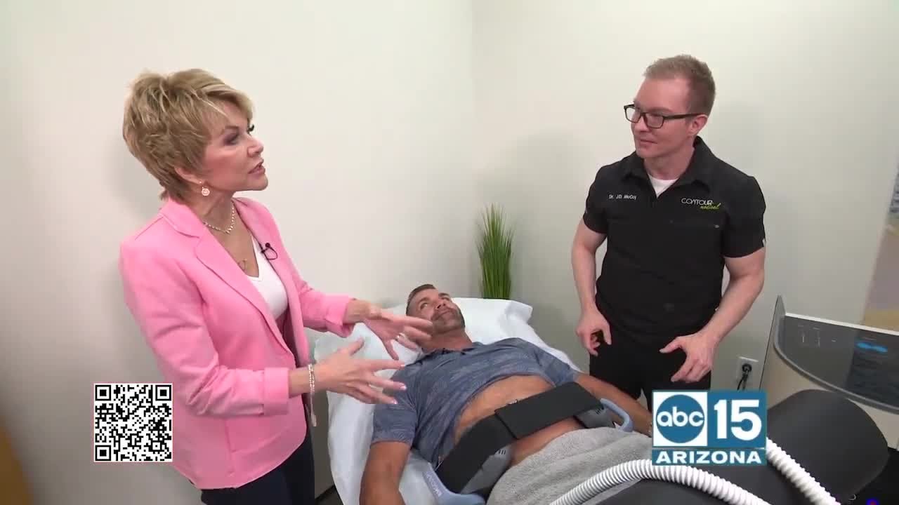 At Contour Medical Emsculpt Neo can reduce fat and build muscle while you relax