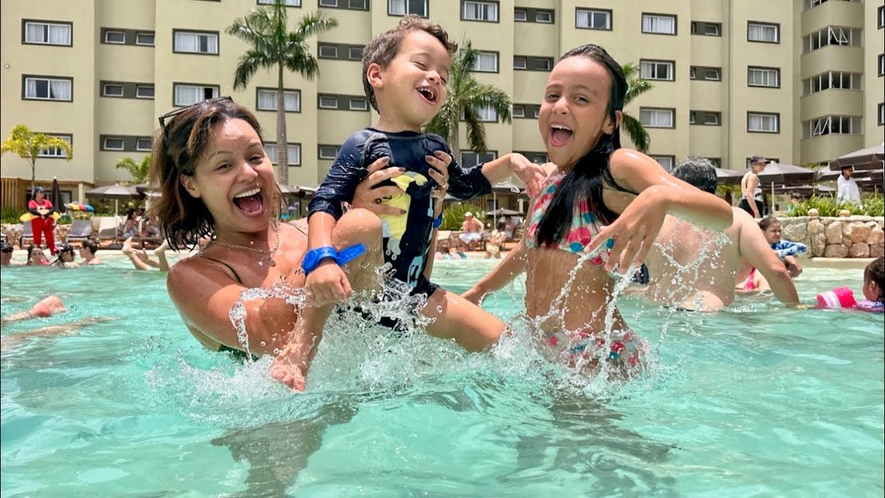 1 HORA de vlog sem cortes: o melhor da semana! Diversão em familia do parque aquatico.