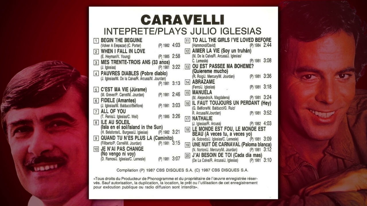 CARAVELLI interpreta a JULIO IGLESIAS