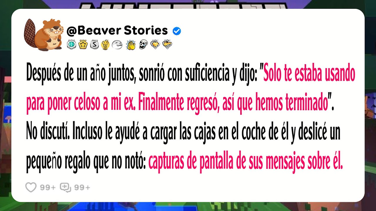 Después de un año juntos, sonrió con suficiencia y dijo: 