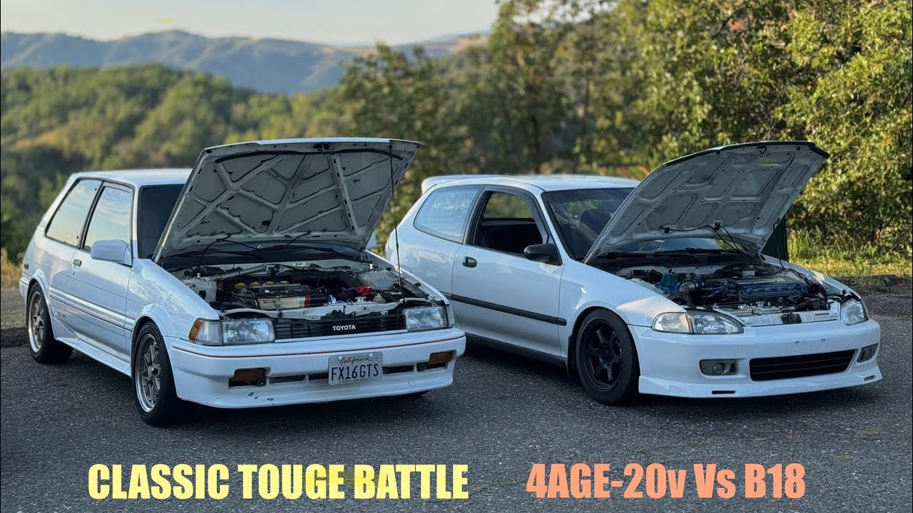EG CIVIC VS COROLLA FX16 GTS | CLASSIC TOUGE BATTLE