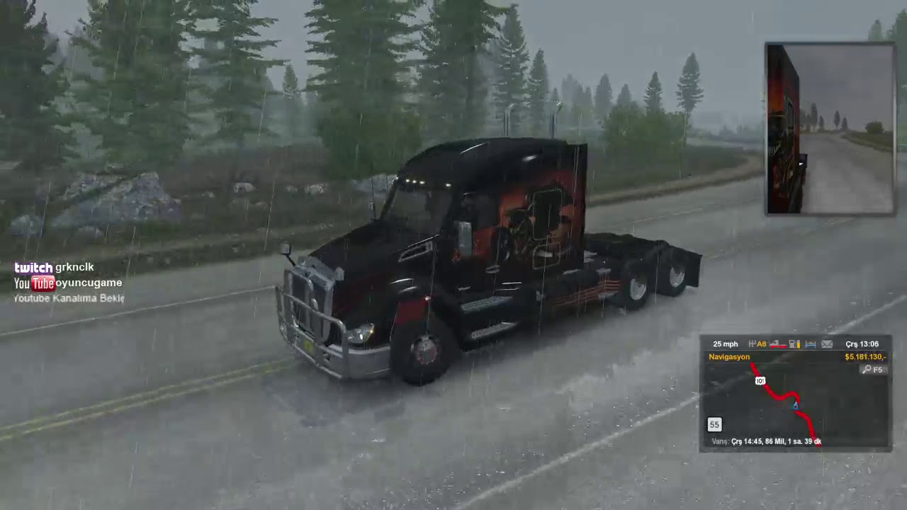 American Truck Simulator ATS Oregon Multi Gameplay