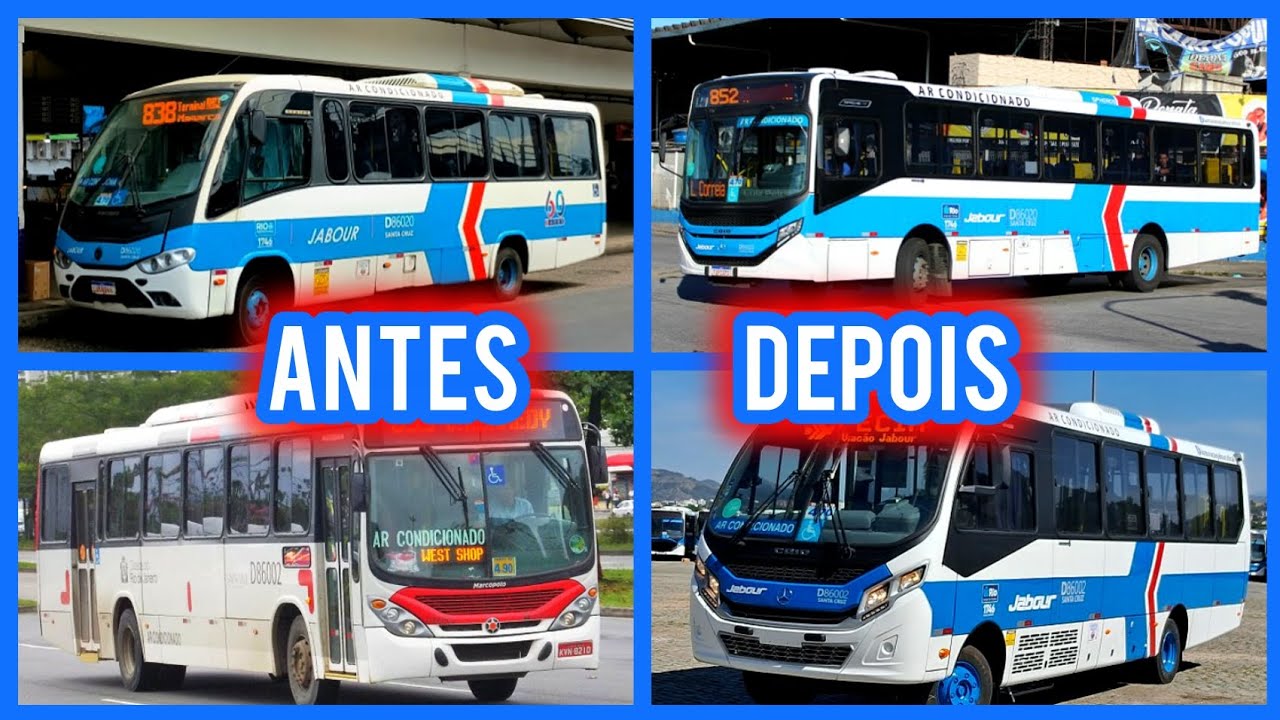 Antes e Depois Com a Auto Viação Jabour 