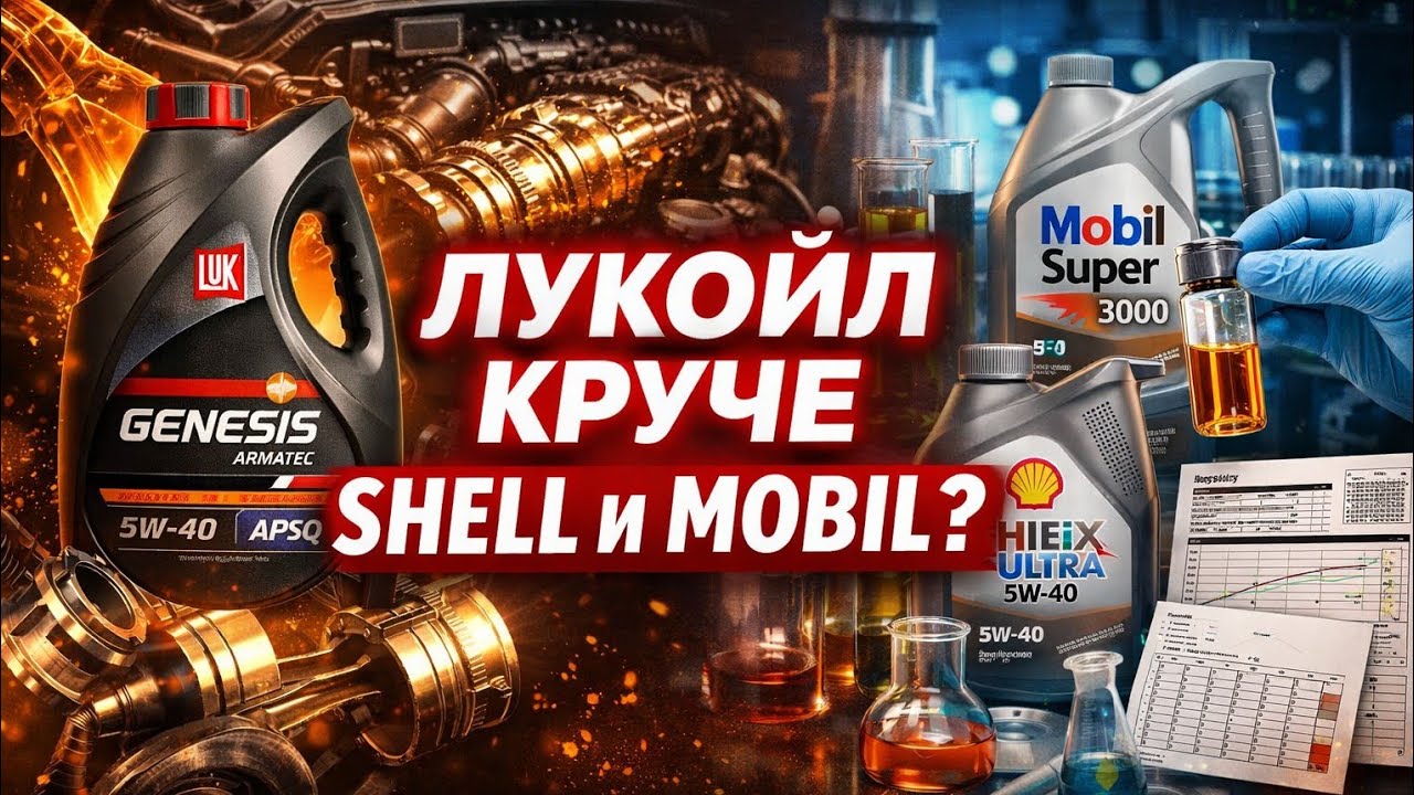 Лукойл круче Shell и Mobil? Честный тест и анализ масла 5W-40