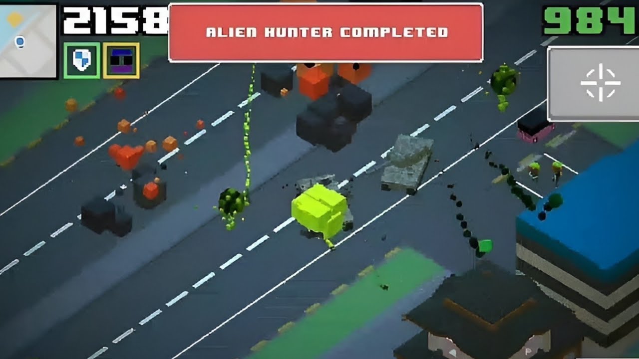Smashy Road: Wanted 2 Cómo completar Alien Hunter