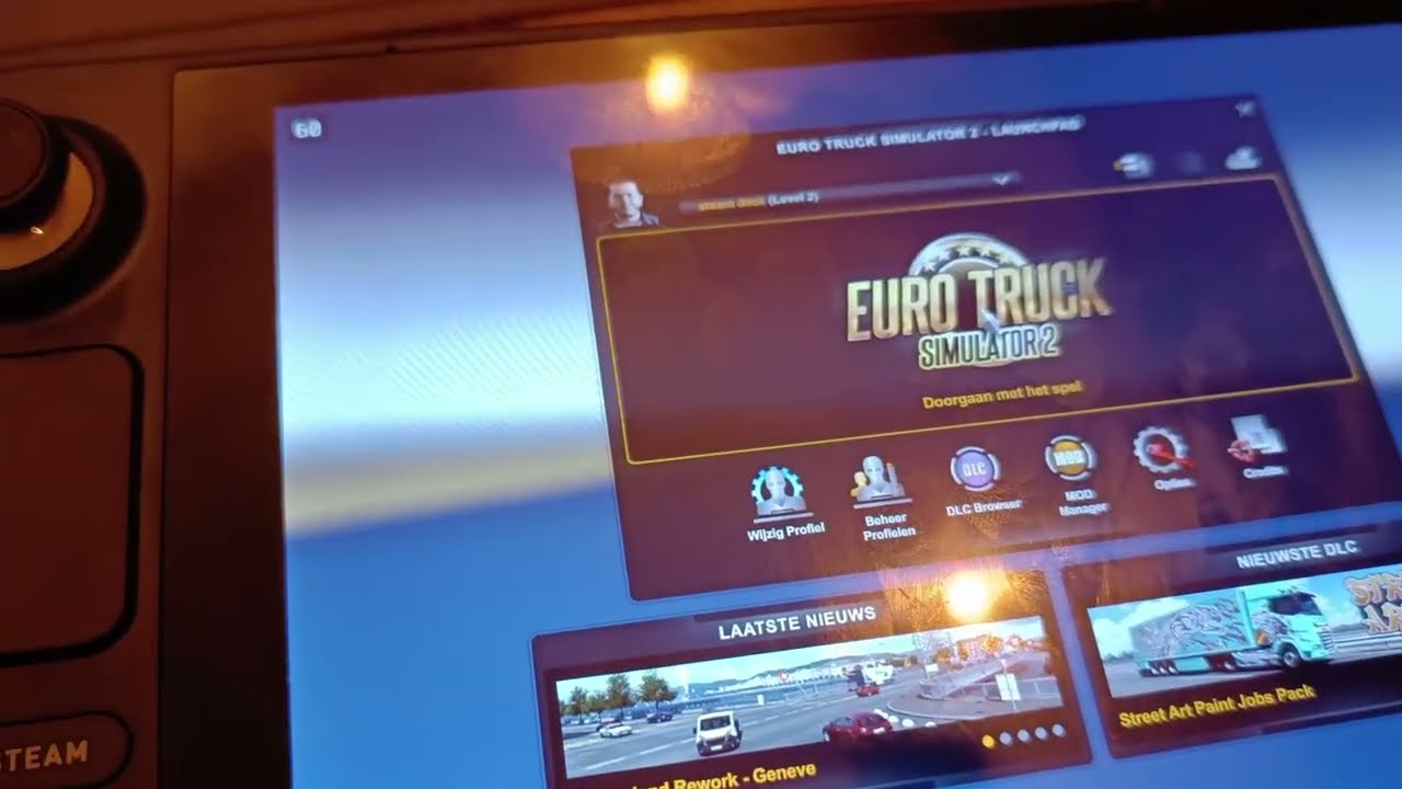 How to use mods in ETS 2 or ATS on the Steam deck