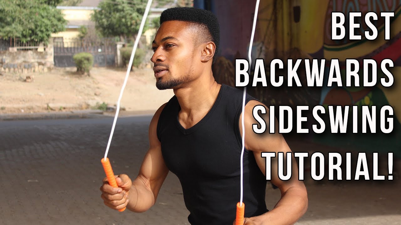 Backwards skipping rope // Jump rope reverse side swing crossover | Best tutorial ever