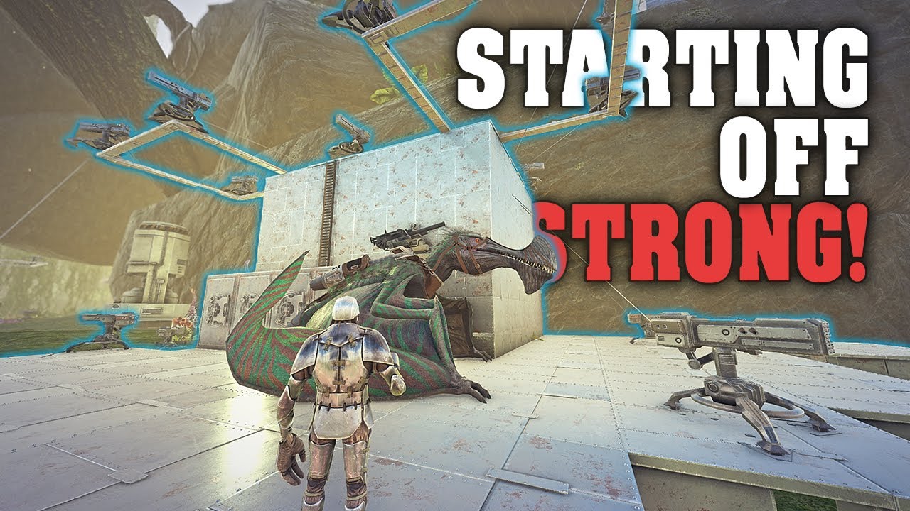 Heavy Turrets and PVP Day 1 | Ark Pvp MTS Beginners E1