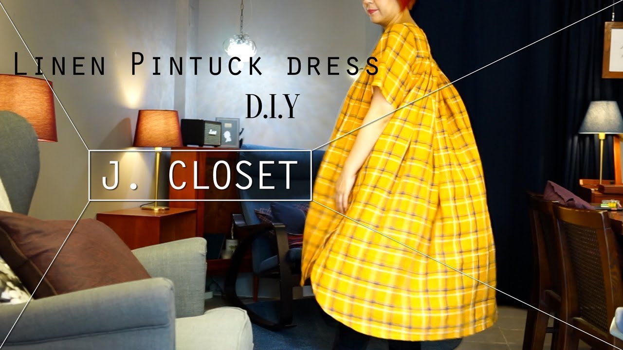 올해 첫 린넨원피스는 핀턱원피스! DIY Linen Pintuck Dress